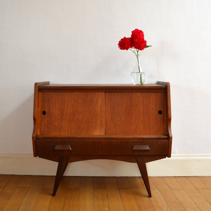 Mid-century chest of drawer with compass legs - 1960s