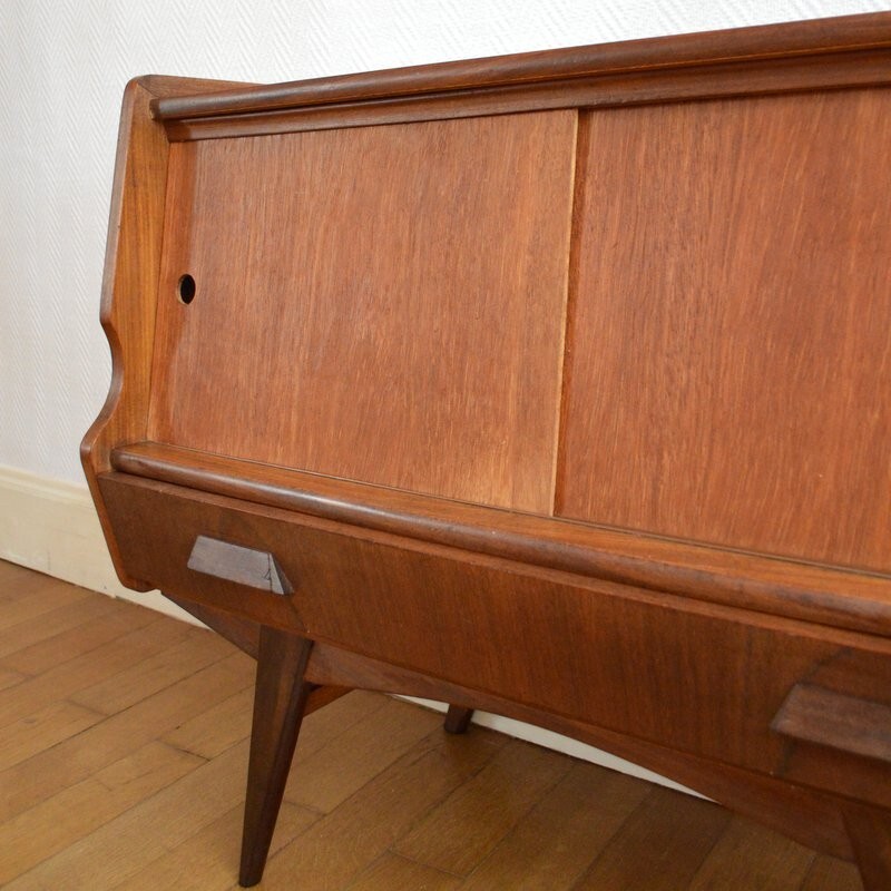 Mid-century chest of drawer with compass legs - 1960s