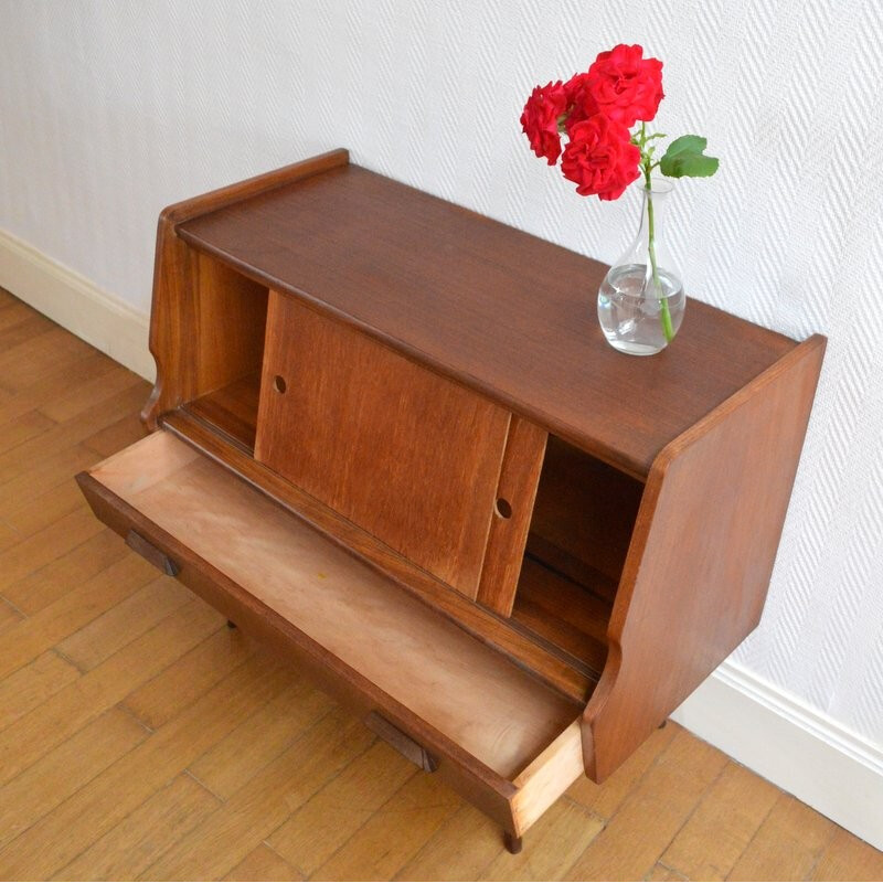 Mid-century chest of drawer with compass legs - 1960s