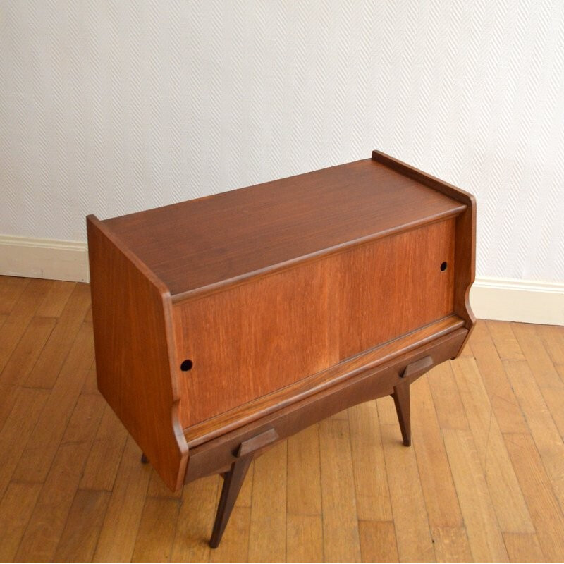 Mid-century chest of drawer with compass legs - 1960s