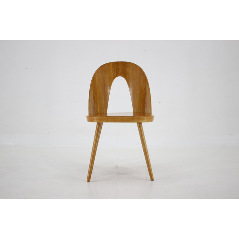 Chaise vintage en noyer par Antoni Suman, Tchécoslovaquie 1960