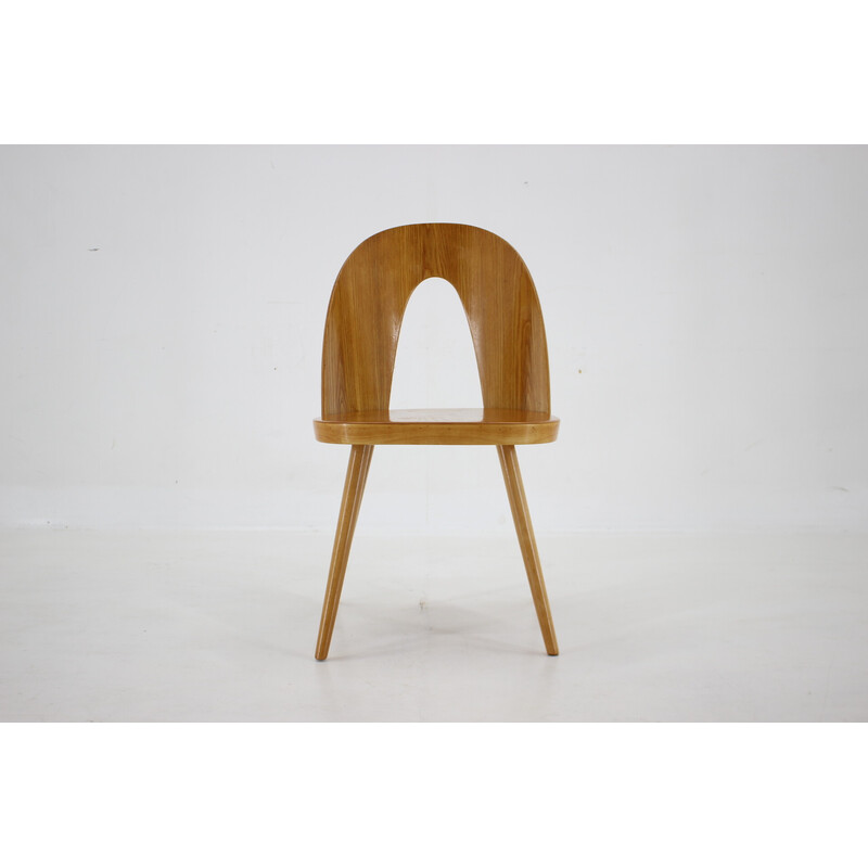 Vintage walnut chair by Antoni Suman, Czechoslovakia 1960