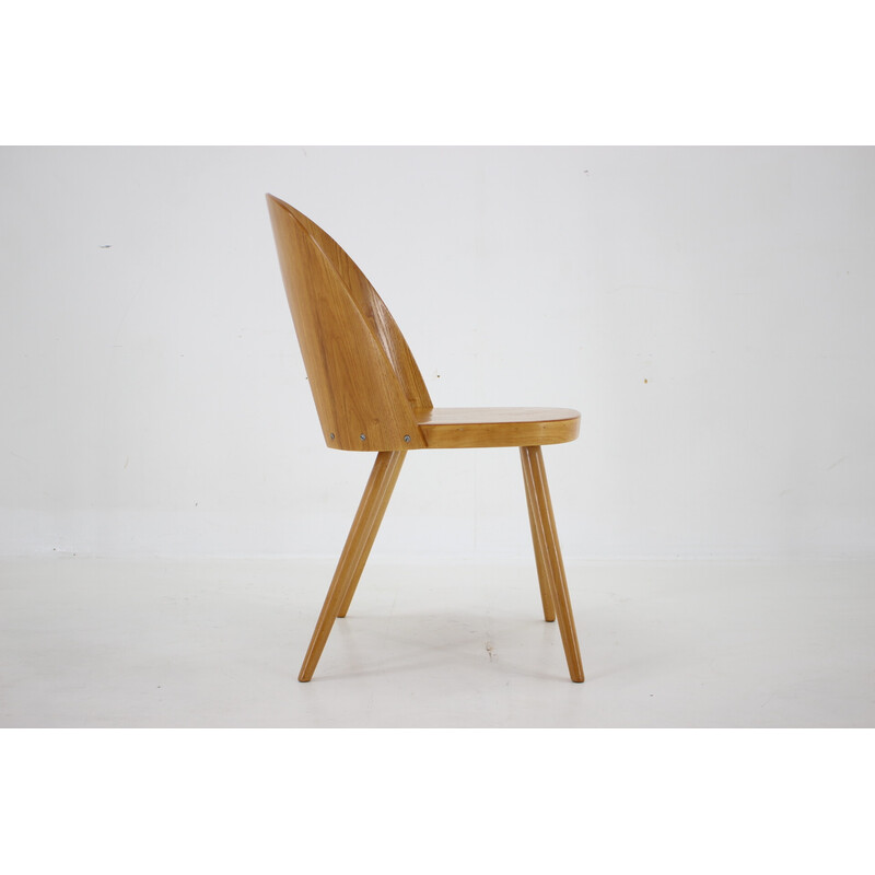 Vintage walnut chair by Antoni Suman, Czechoslovakia 1960