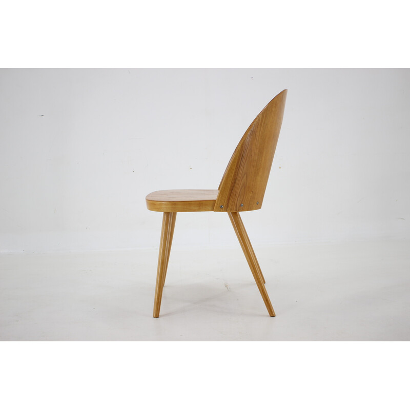 Vintage walnut chair by Antoni Suman, Czechoslovakia 1960