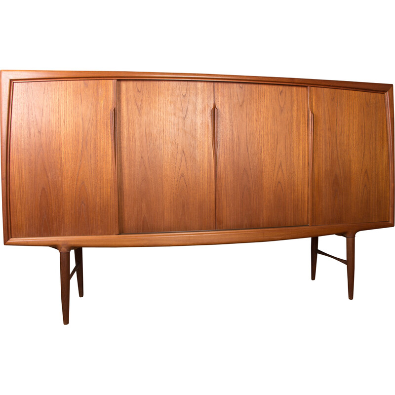 Vintage teak sideboard by Gunni Omann for Omann Juns Møbelfabrik, Denmark 1960