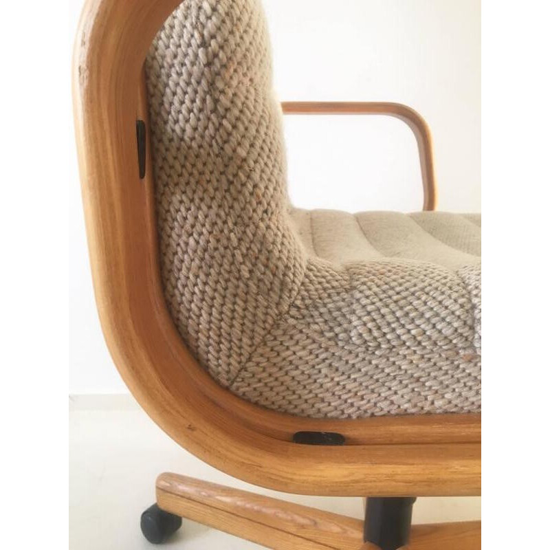 Fauteuil de bureau à roulette Martin Stoll pour Giroflex - 1970