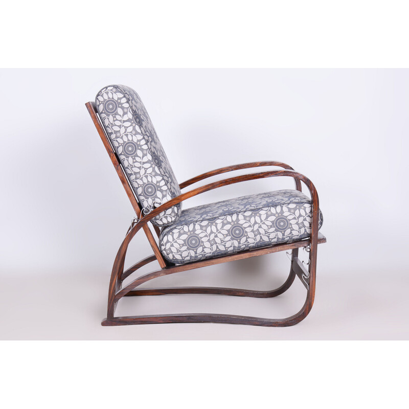 Vintage Art Deco reclining armchair by Jindřich Halabala for Up Závody, Czechoslovakia 1920