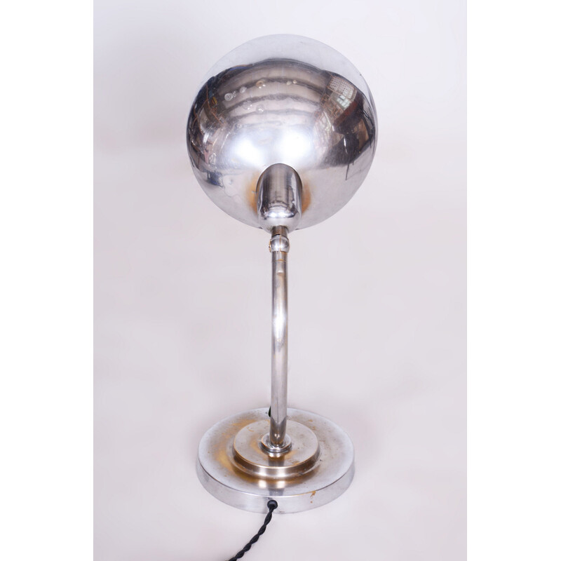 Lampe de table vintage Bauhaus en acier chromé par Franta Anyz, Tchécoslovaquie 1920