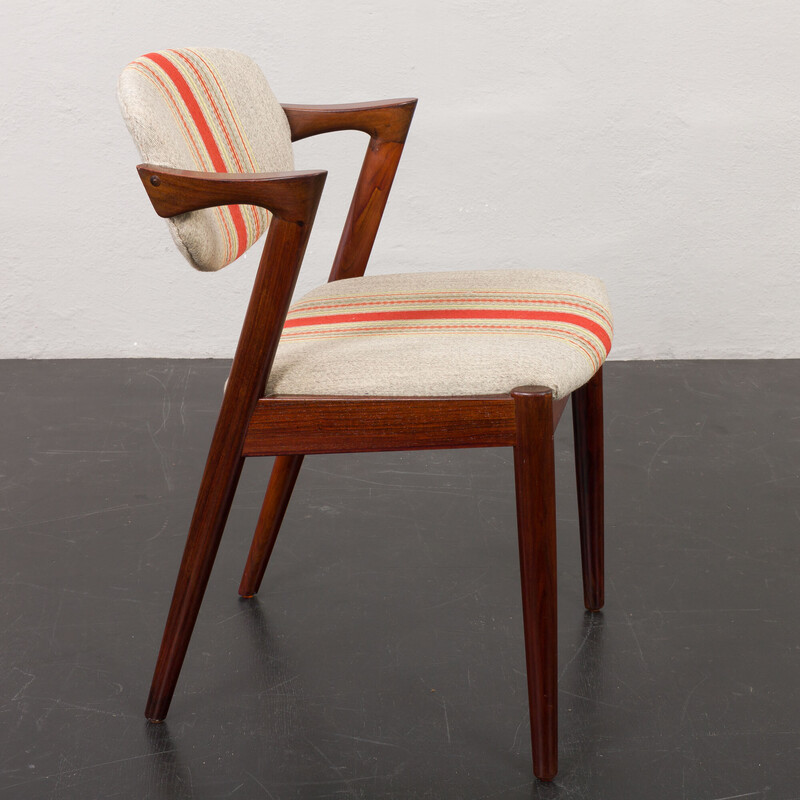Vintage model 42 chair in rosewood by Kai Kristiansen for Schou Andersen, Denmark 1960