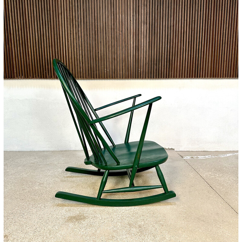 Vintage elm rocking chair by Lucian Randolph Ercolani for Ercol, UK 1950