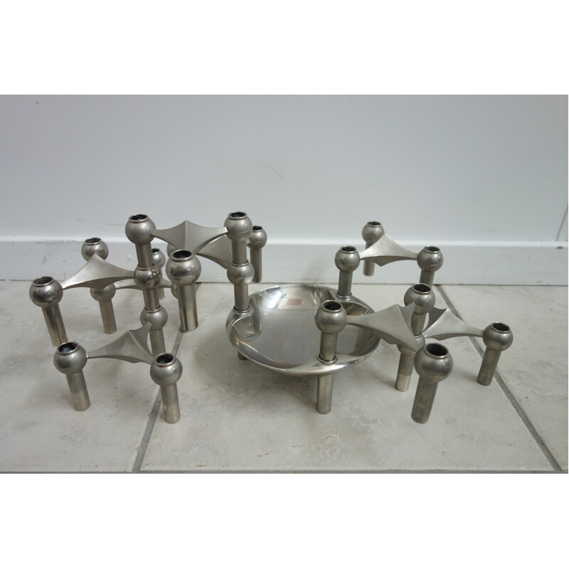 Set of 8 Nagel KG Candle holders by Ceasar Stoffi & Fritz Nagel - 1960s