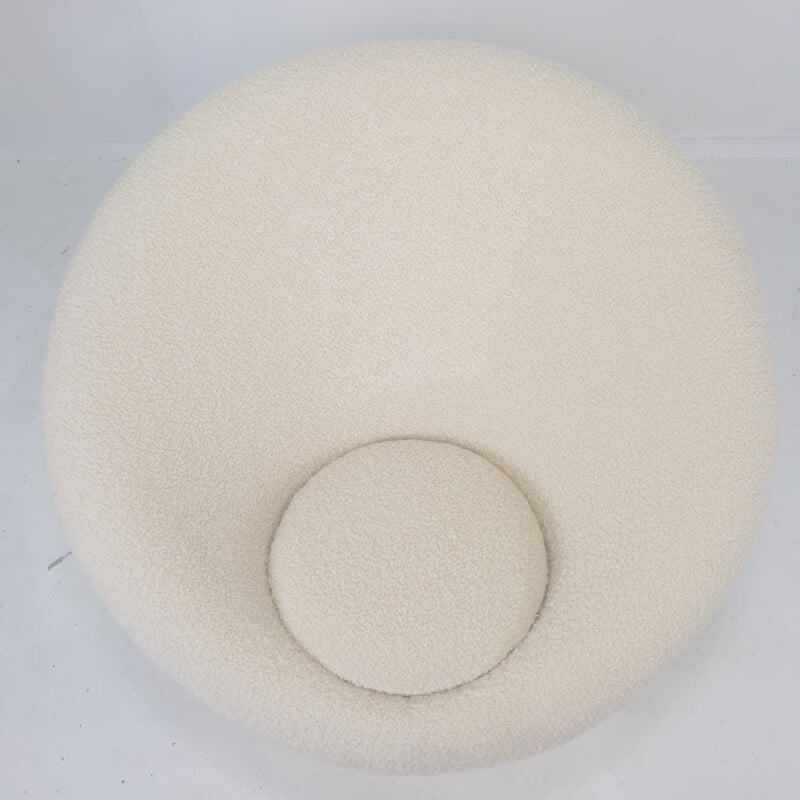 Fauteuil et pouf vintage "Gros Champignon" en laine par Pierre Paulin pour Artifort, 1960