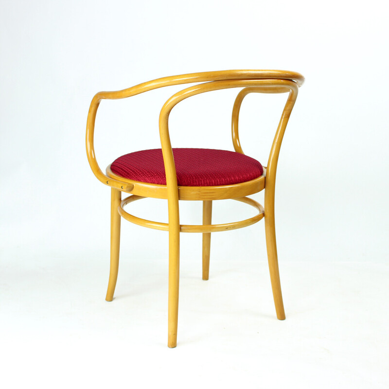 Lot de 6 chaises à repas vintage en bois courbé par Thonet pour Ton, 1960