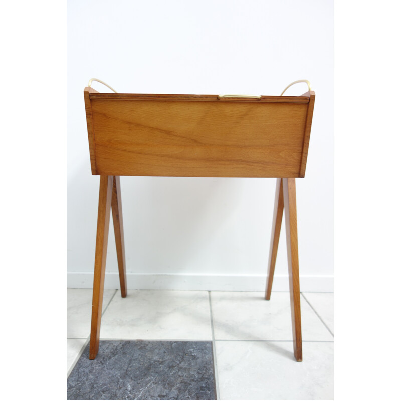 Mid-century sewingbox in wood - 1960s