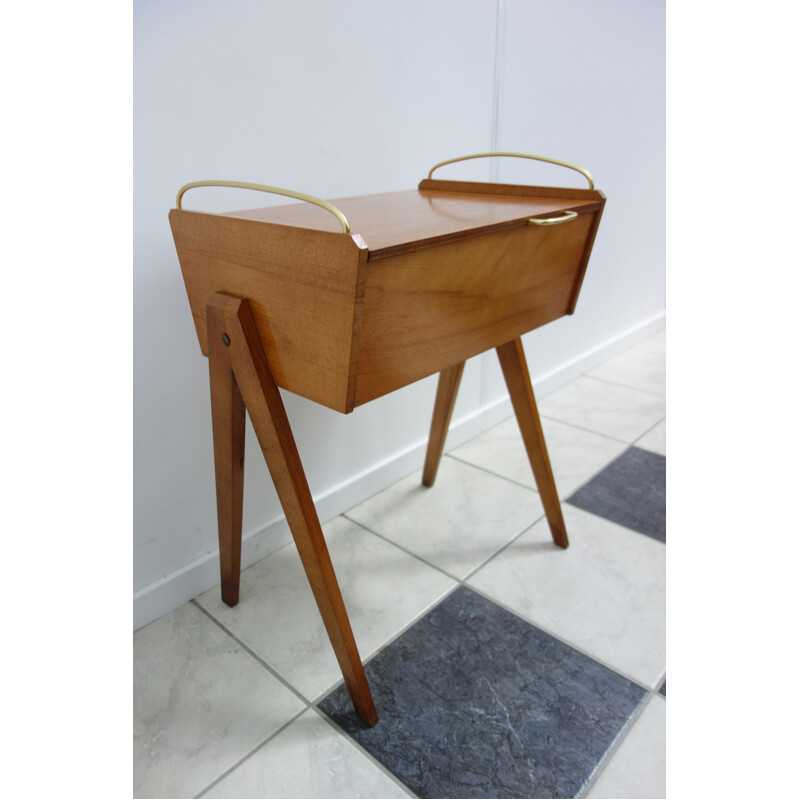 Mid-century sewingbox in wood - 1960s