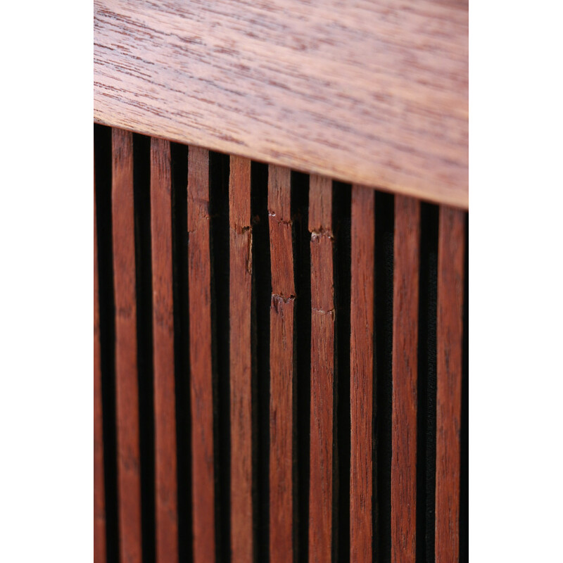 Vintage teak "radiogram" hi-fi cabinet for His Master's Voice, England 1970