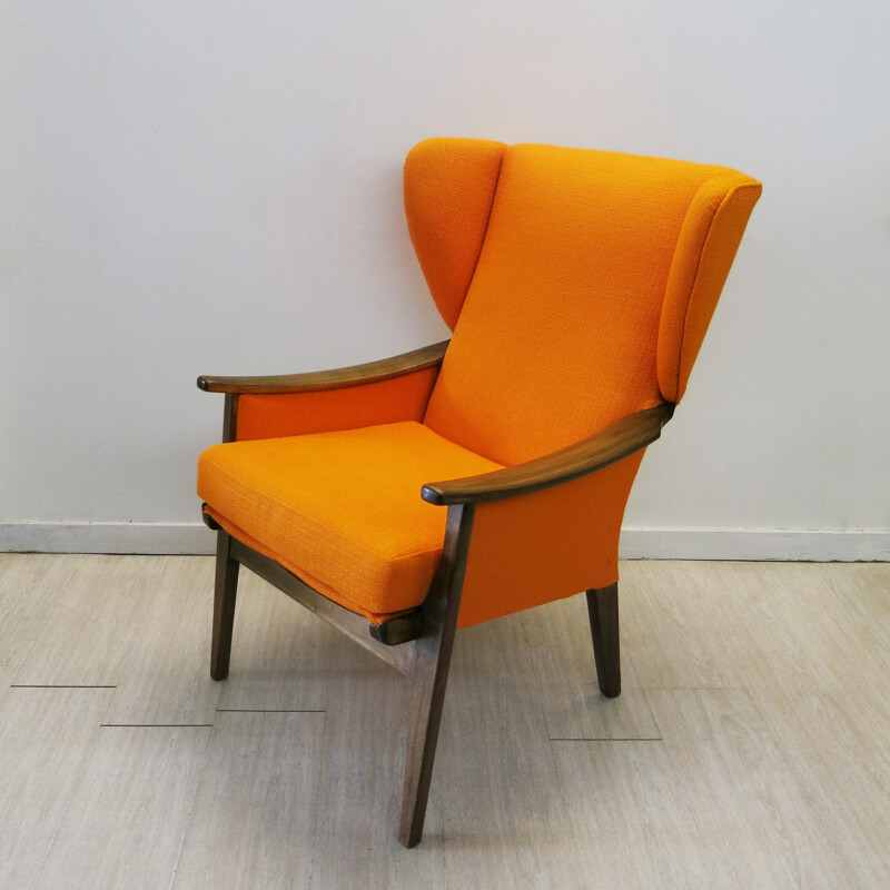 Mid-century orange armchair from Parker Knoll - 1960s