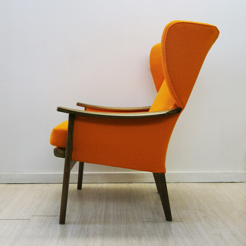 Mid-century orange armchair from Parker Knoll - 1960s