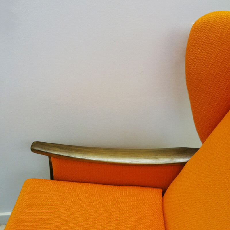 Mid-century orange armchair from Parker Knoll - 1960s