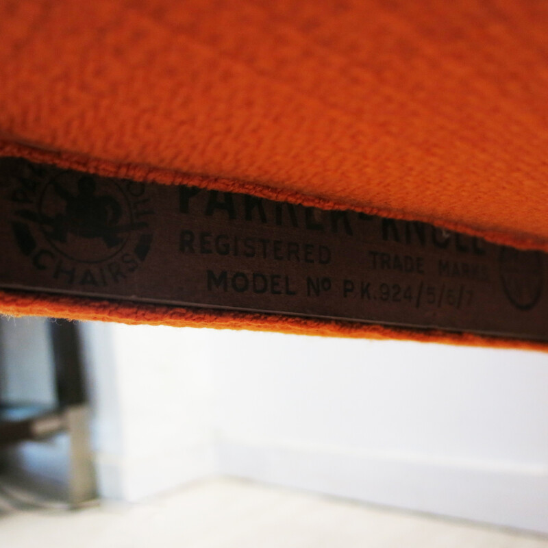 Mid-century orange armchair from Parker Knoll - 1960s