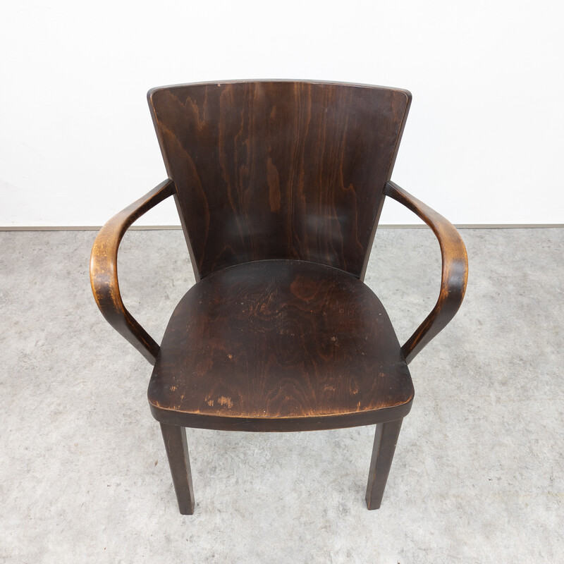 Vintage B47 Sessel aus Buchenholz und Sperrholz für Thonet, 1930