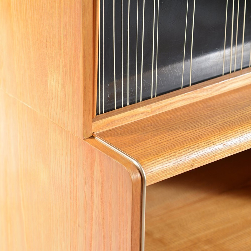 Wood glass and mirror sideboard, Nepožitek & Landsman - 1960s