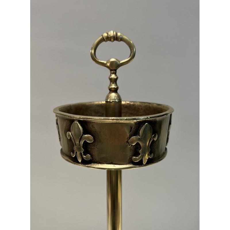 Vintage ashtray on bronze base, France 1940