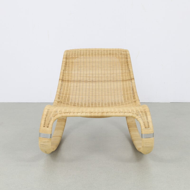 Vintage handwoven rocking chair by James Irvine for Ikea, 2000