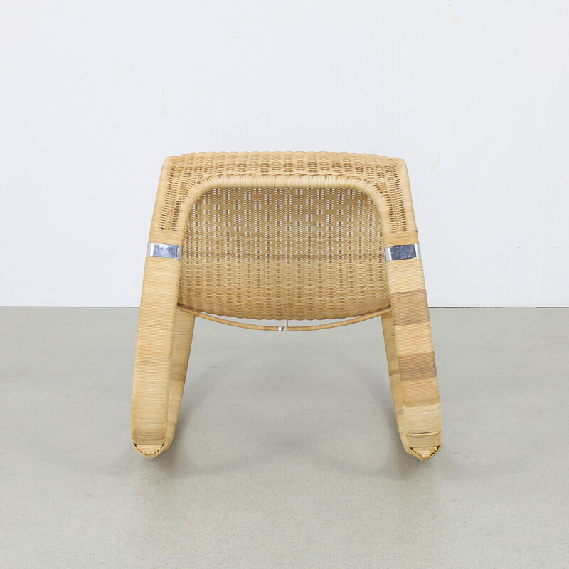 Cadeira de baloiço vintage tecida à mão por James Irvine para a Ikea, 2000