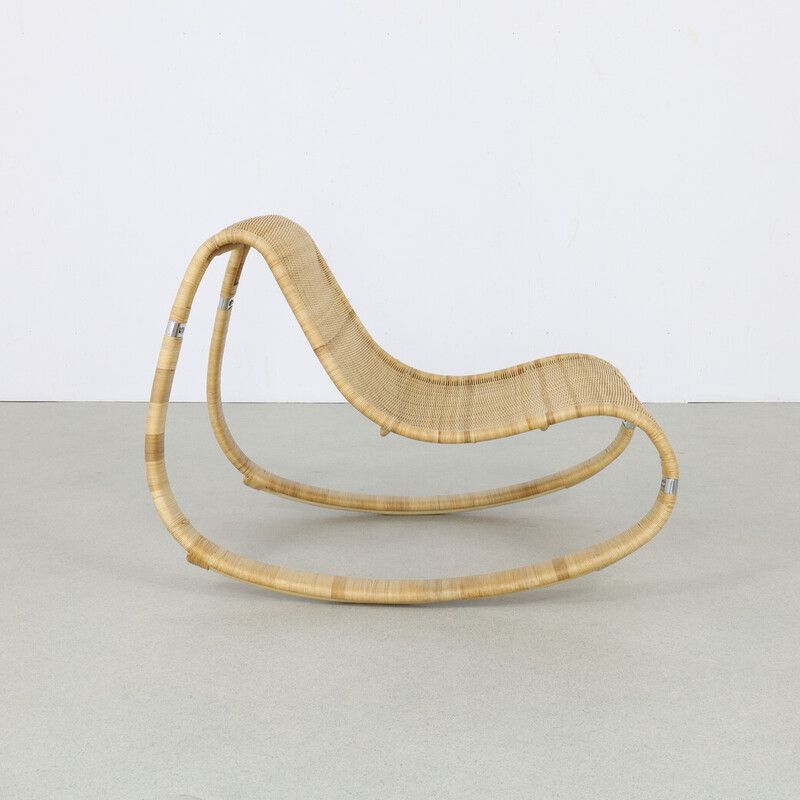 Cadeira de baloiço vintage tecida à mão por James Irvine para a Ikea, 2000