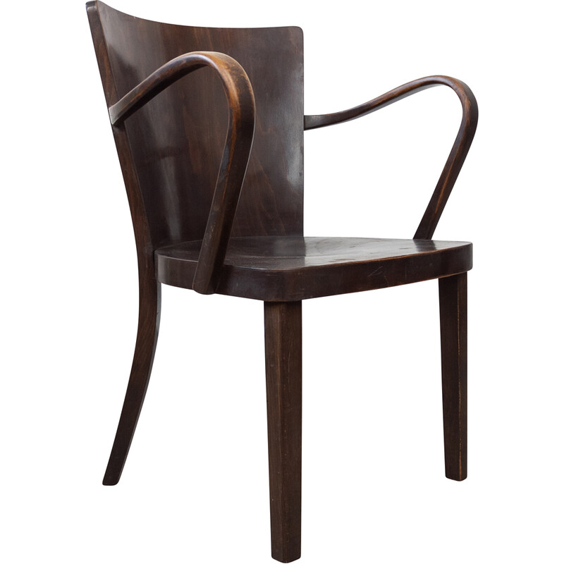 Vintage B47 Sessel aus Buchenholz und Sperrholz für Thonet, 1930