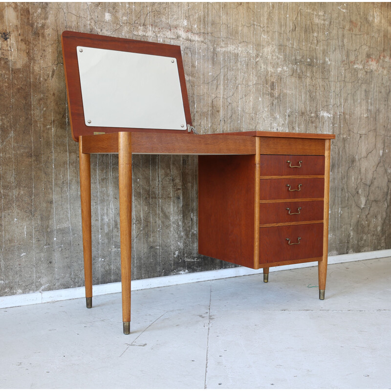 Danish small oak dressing table - 1960s