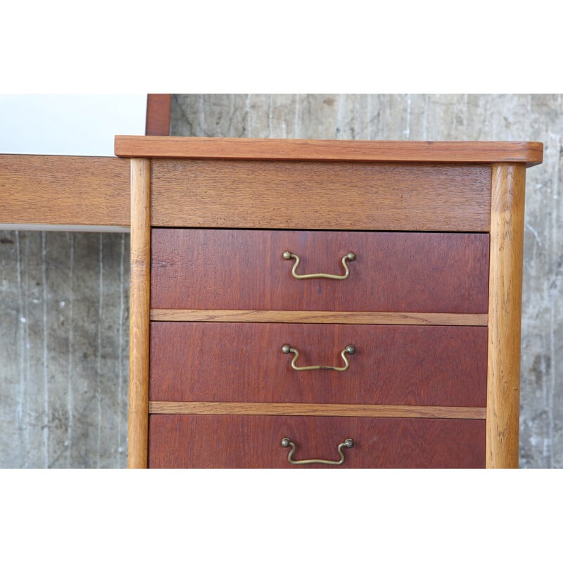 Danish small oak dressing table - 1960s