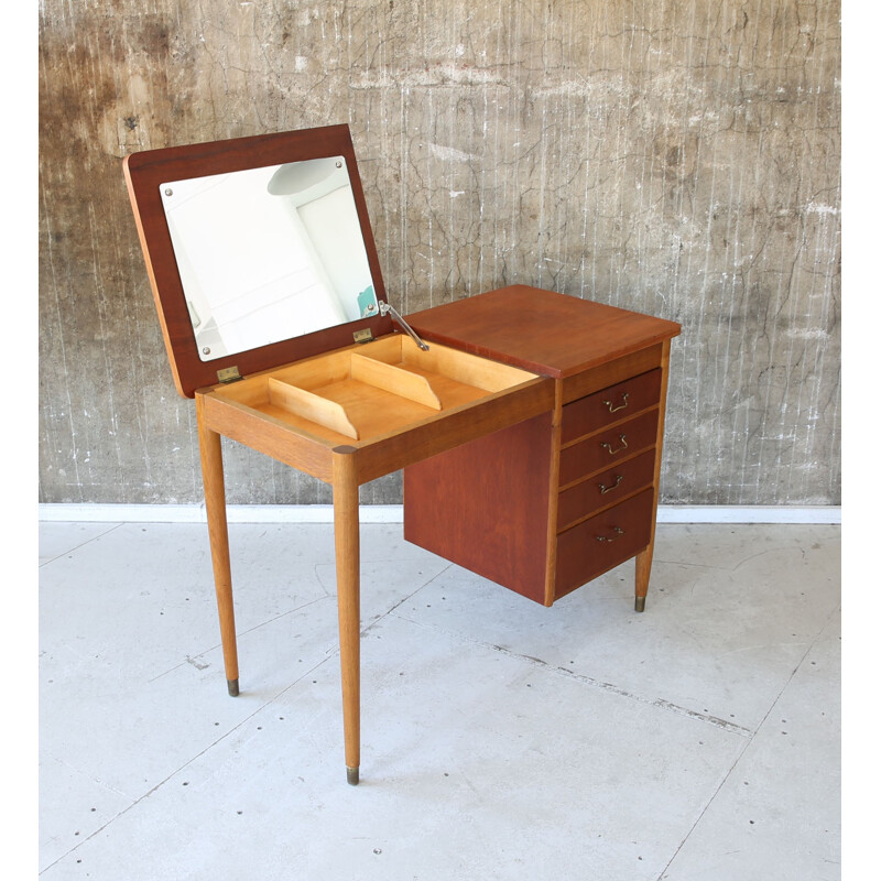 Danish small oak dressing table - 1960s