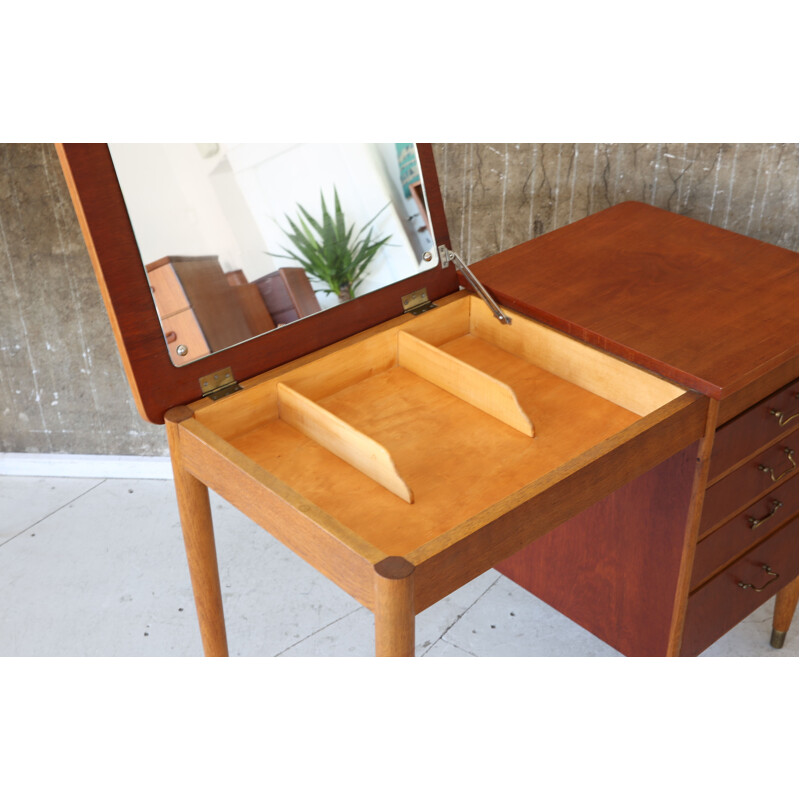 Danish small oak dressing table - 1960s