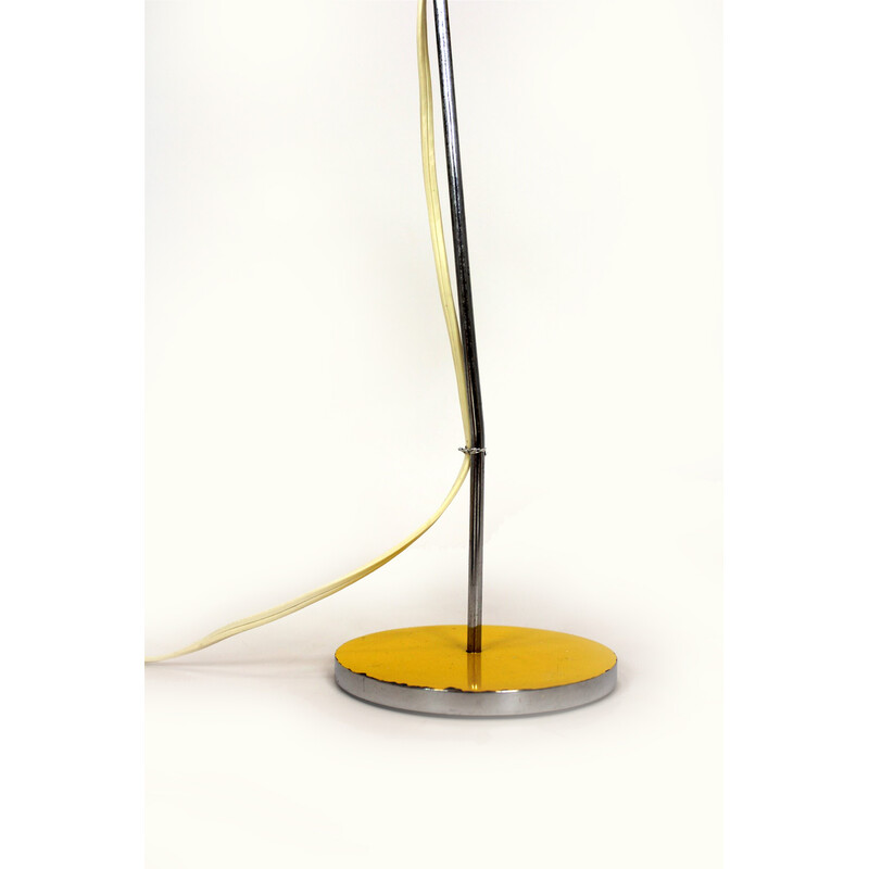 Lampe de bureau vintage jaune par Josef Hurka pour Lidokov, 1970