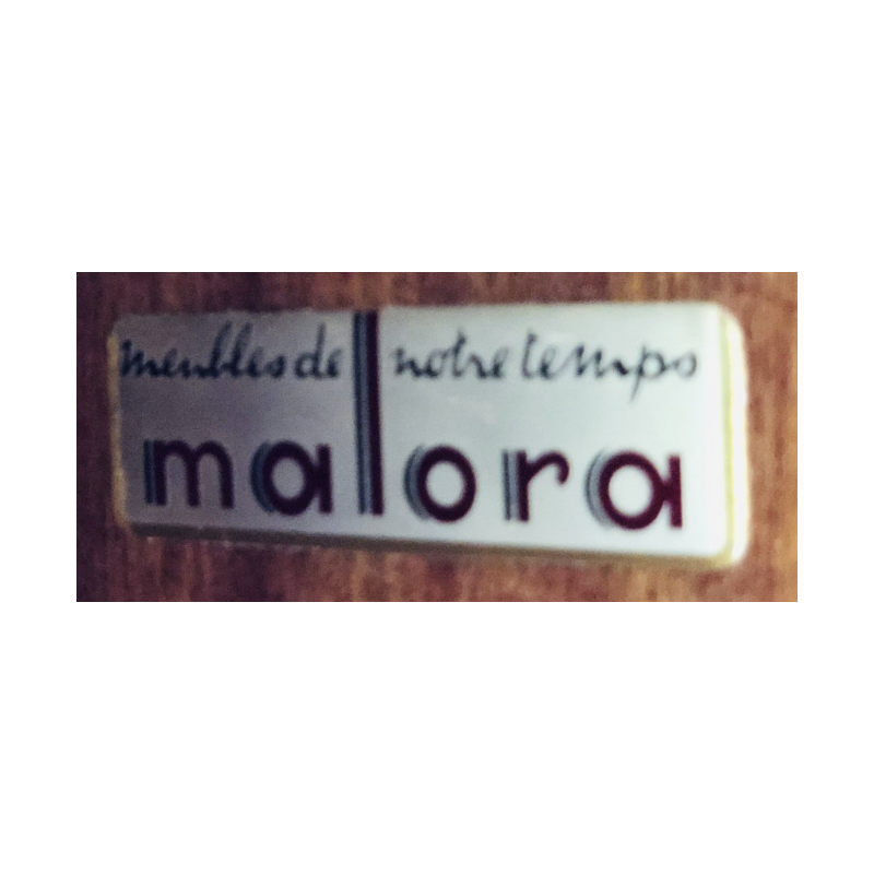 Vintage wooden sideboard by Roger Hilaire for Malora, France 1950