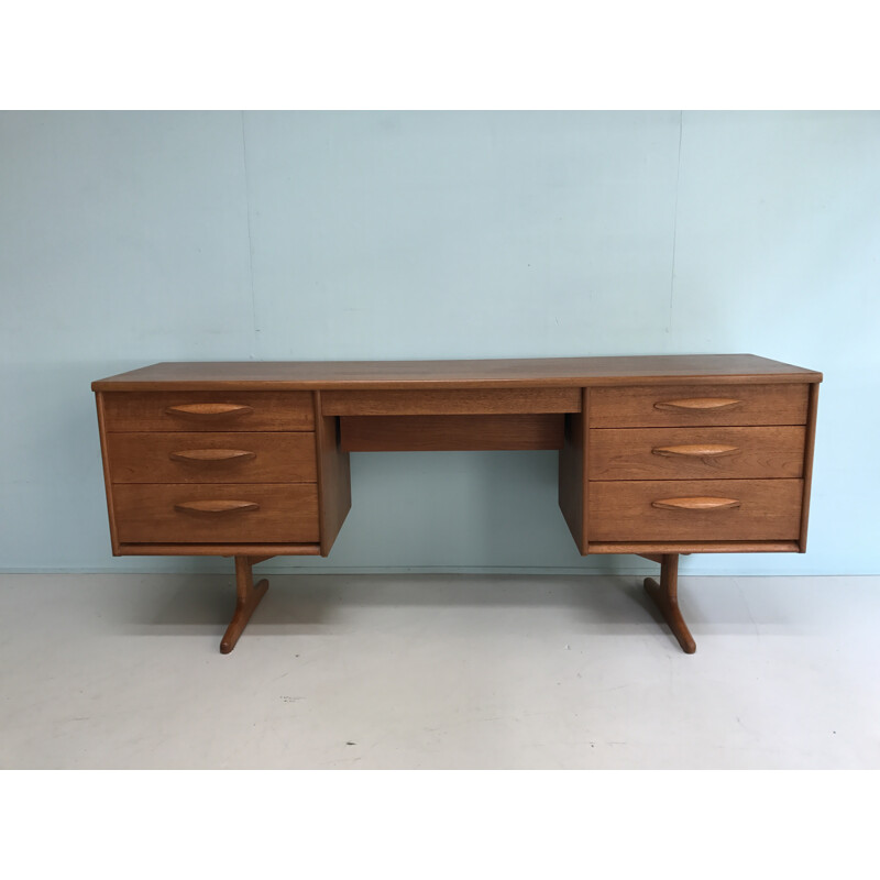 Large Austinsuite teak desk - 1960s