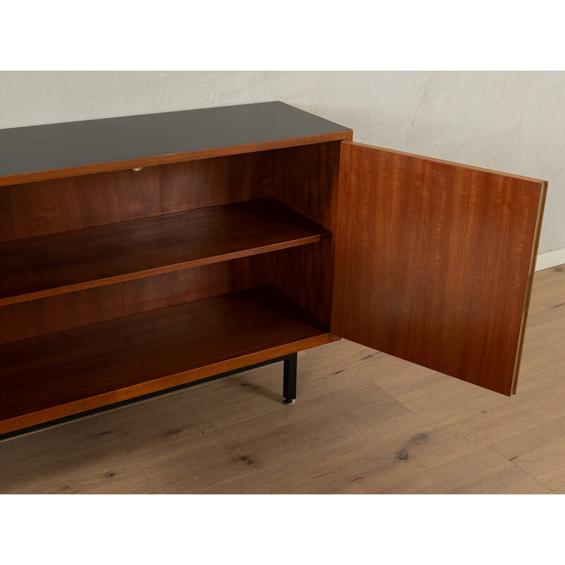 Enfilade vintage en placage de noyer et acier pour Lothar Wegner, Allemagne 1960