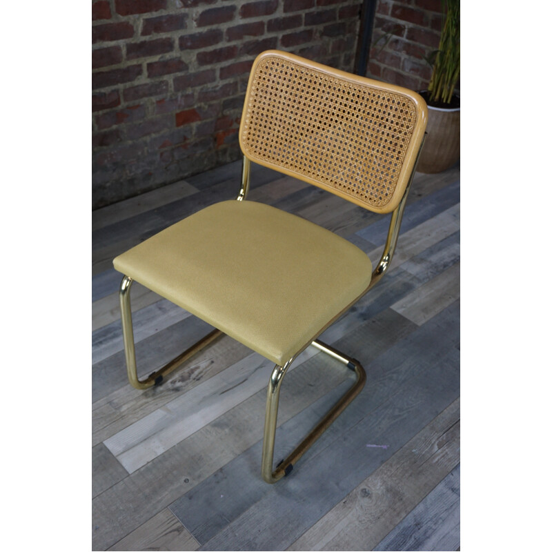 Set of 4 golden chairs by Marcel Breuer - 1970s