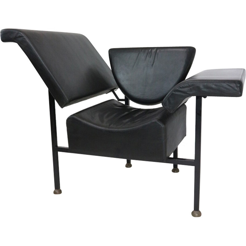 Fauteuil lounge en cuir Greetings from Holland de Rob Eckhardt - 1980