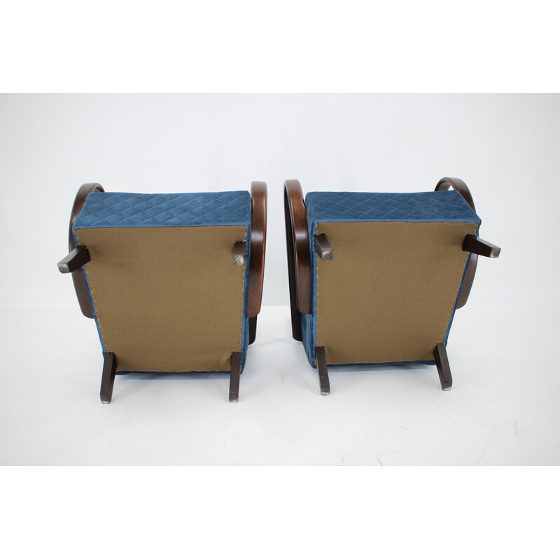 Pair of vintage armchairs by Jindrich Halabala, Czechoslovakia 1950