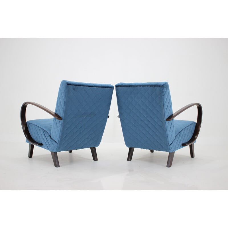 Pair of vintage armchairs by Jindrich Halabala, Czechoslovakia 1950