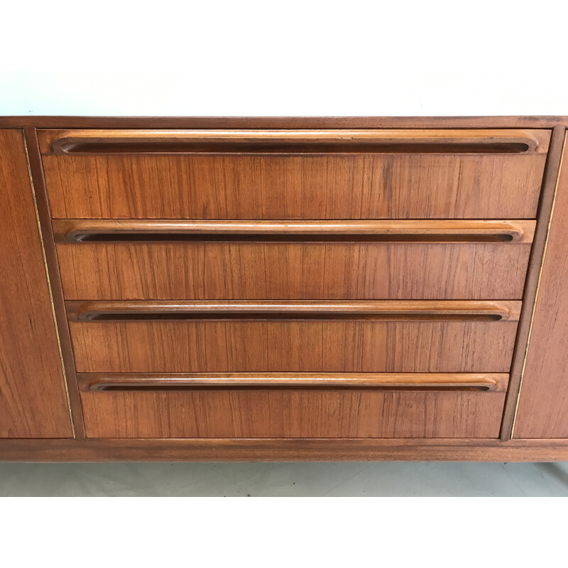 McIntosh sideboard in teak with 4 middle drawers - 1960s