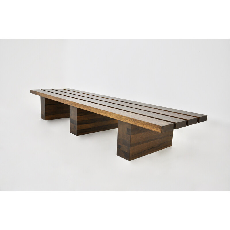 Vintage wooden bench, Italy 1950