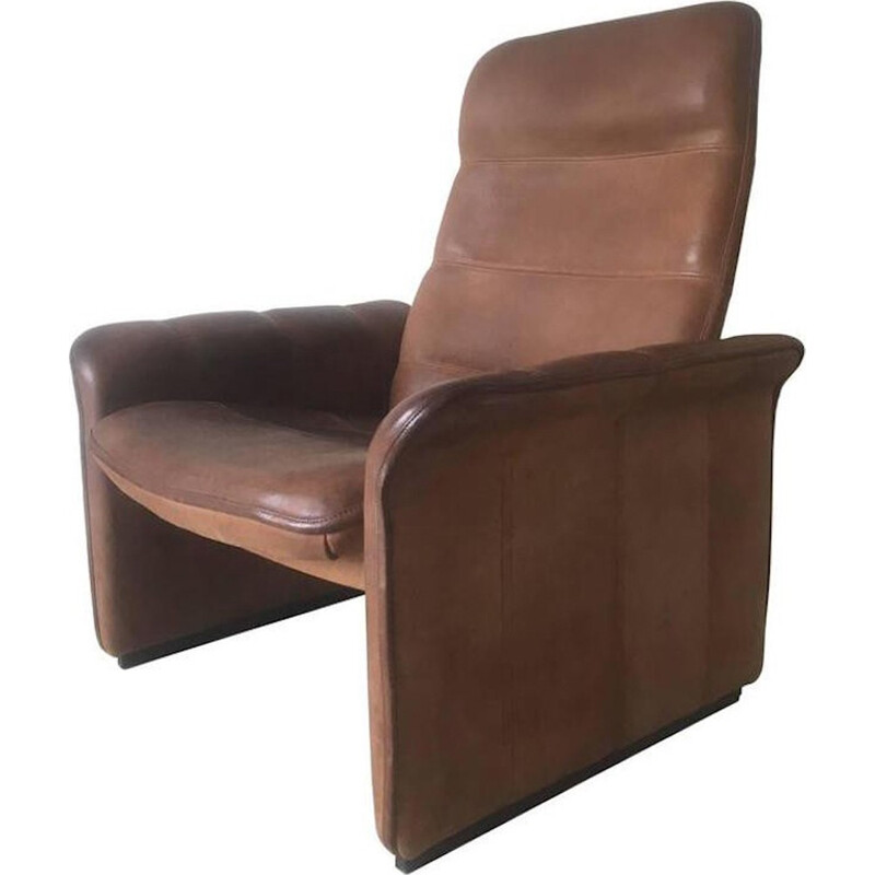 Fauteuil lounge réglable en cuir, modèle DS-50 par De Sede - 1960