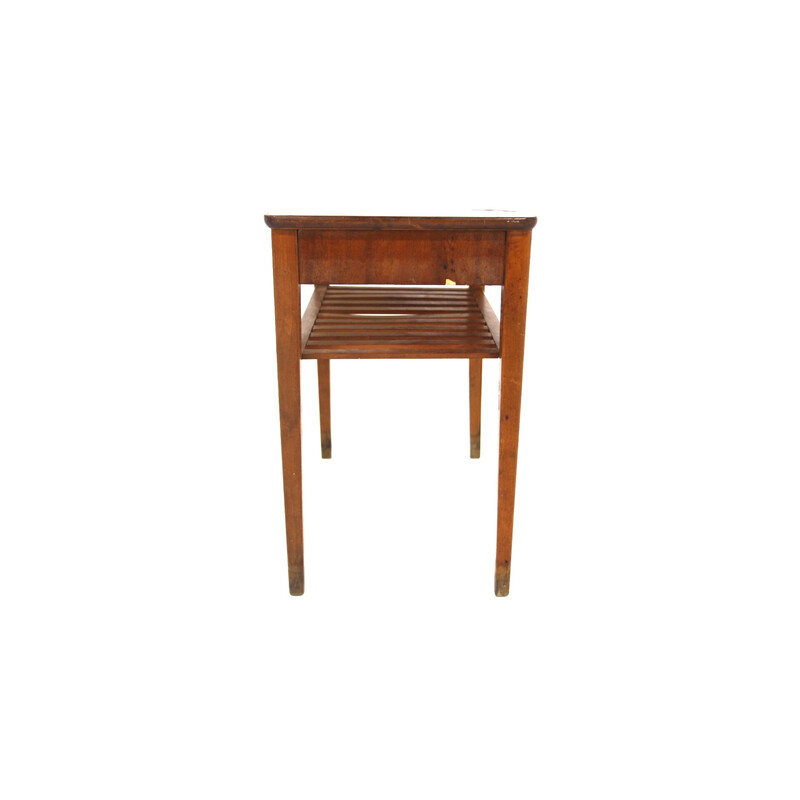 Vintage mahogany bedside table, Sweden 1950