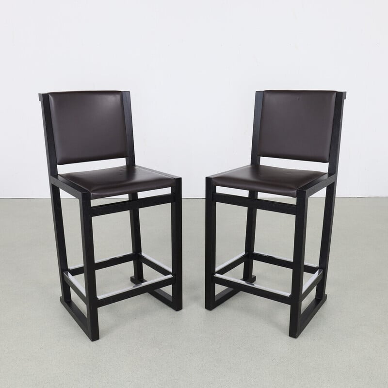 Pair of vintage “Musa” bar stools by Antonio Citterio for B et B, Italy 2000