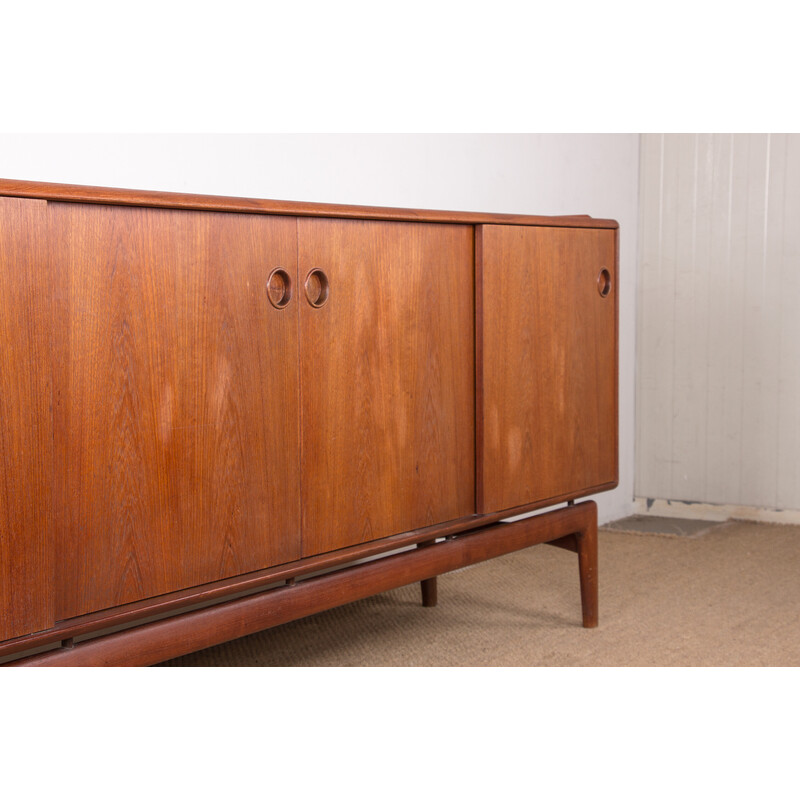 Vintage teak sideboard by Arne Hovmand-Olsen for Mogens Kold, Denmark 1960