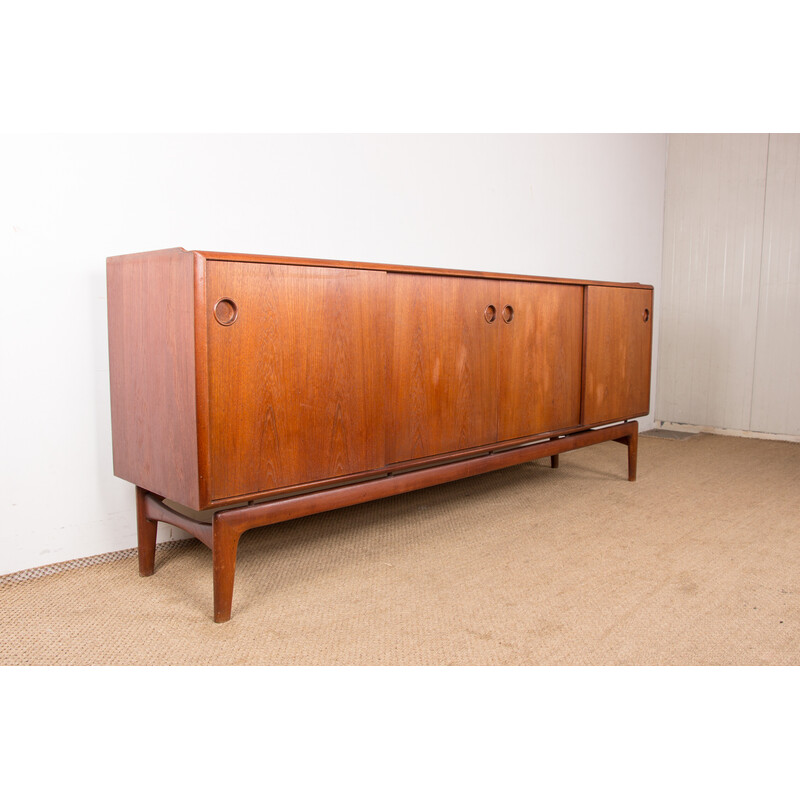 Vintage teak sideboard by Arne Hovmand-Olsen for Mogens Kold, Denmark 1960